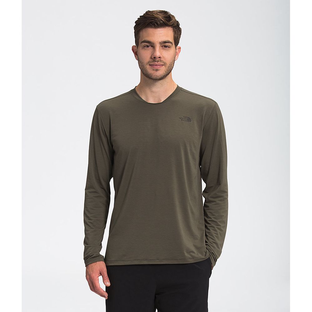 The North Face Long Sleeve Mens Australia - The North Face Wander Green (MCD-693145)